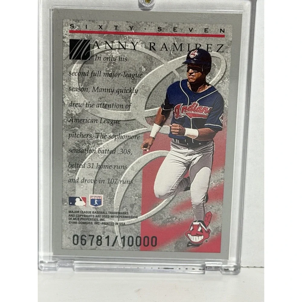 1995 Donruss Elite Series Manny Ramirez 6781/10000 Cleveland Indians #67